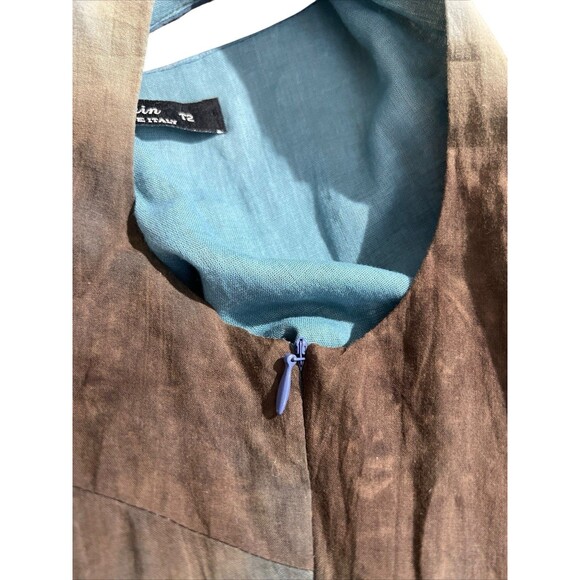 Vtg Domin y2k dark fairy grunge dress blue brown Hippie Tie Dye - Picture 11 of 15